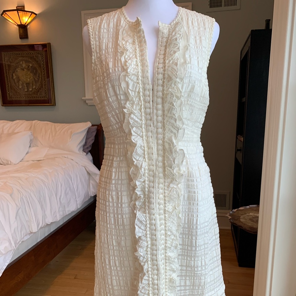 Nanette Lepore ivory shift dress
